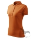 Galléros pólók női Pique Polo 200, narancssárga