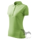 Galléros pólók női Pique Polo 200, borsó zöld