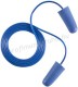Earline kék, zsinóros, lekerekített hengeres füldugó beépített fémgolyóval (SNR 37dB)