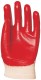 3419-20-as gazdaságos PVC védőkesztyű  light piros, szellőző hátú