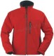YANG  piros, cipzáros pulóver, 310 g/m2 softshell anyag