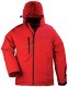 YANG Winter piros, télikabát, a külső puha, rugalmas réteg 94% poliészter és 6% Spandex, 310 g/m2-es Softshell anyag, 150g/m2-es mikropolár bélés