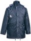 FLOPP kék, vízhatlan, kapucnis kabát, PVC-vel vízhatlanított poliészter, 180g/m2 poliészter bélés