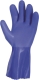 2276 Pamutra mártott kék PVC kesztyű, mikroorganizmusok elleni védelem 10-es méretben