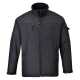 Zinc Softshell kabát, fekete, 94% Poliészter/6% Spandex, 100% Poliészter Micro Polárral, 325g