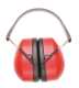 Szuper fülvédő, piros, nagy erősségű polisztirol csésze & PVC párnák
