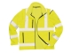 Jól láthatósági Softshell dzseki, sárga, 94% poliészter. 6% spandex, 160g, 100% poliészter mikro polár,