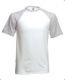 Baseball T póló, 160g, White Heather Grey, fehér-szürke