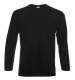 Valueweight T Long Sleeve, 165g, Black-Fekete hosszúujjú póló