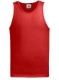 Athletic Vest, 165g, Red-Piros férfi atléta
