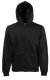 Hooded Sweat Jacket, 280g, Black-Fekete