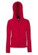 Lady-Fit Hooded Sweat Jacket, 280g, Red-Piros