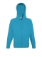 Lightweight Hooded Sweat Jacket, 240g, Azure Blue -Azúr kék