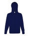Lightweight Hooded Sweat Jacket, 240g, Deep Navy-Sötét kék