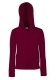 Lady-Fit Lightweight Hooded Sweat Jacket, 240g, Burgundy-Bordó