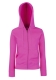 Lady-Fit Lightweight Hooded Sweat Jacket, 240g, Fuchsia- Fuchsia szín