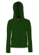 Lady-Fit Lightweight Hooded Sweat Jacket, 240g, Bottle Green-Üveg zöld
