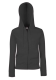 Lady-Fit Lightweight Hooded Sweat Jacket, 240g, Light Graphite- világos, grafitszürke