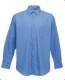 Long Sleeve Poplin Shirt, 120g, Mid Blue-Középkék