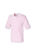 Short Sleeve Rugby Shirt, 300g, Dusky Pink White, pink-fehér